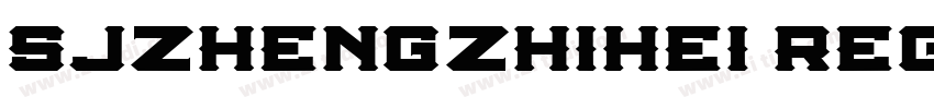 SJzhengzhihei regula字体转换
